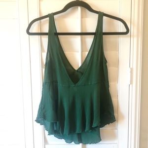 Free People Flowy Vneck Cami